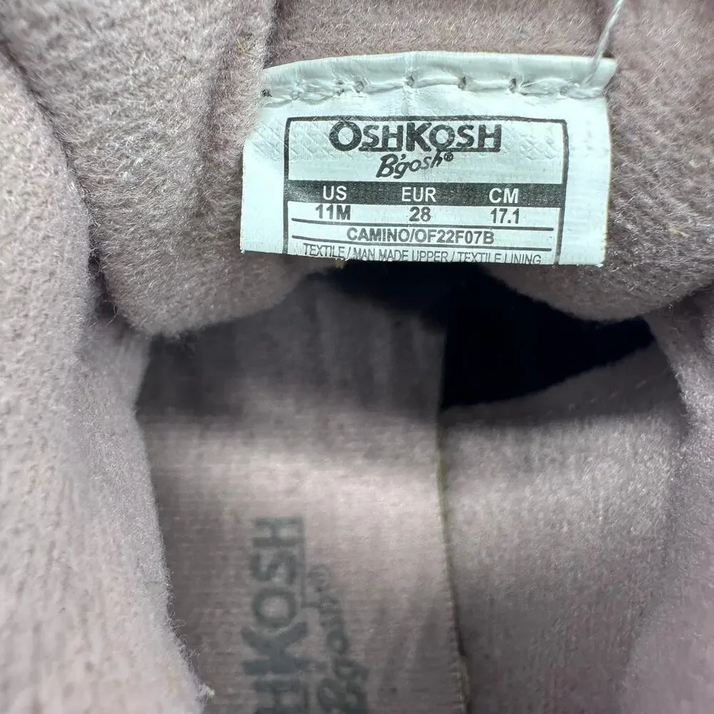 OshKosh B'gosh Camino Purple High Top Velcro Winter Snow Boot Girls Size 11